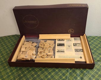 Vintage 1954 Scrabble Game: Selchow & Righter Edition