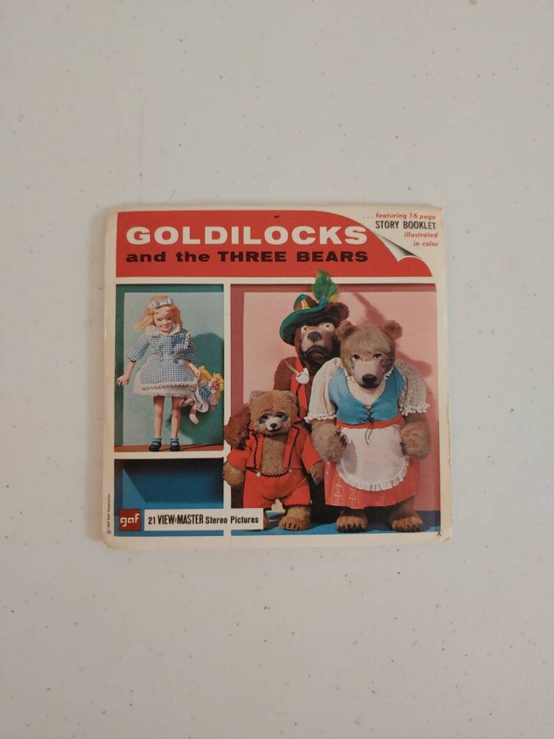 Vintage 1963 Goldilocks and the Three Bears GAF View-master Reels - Etsy
