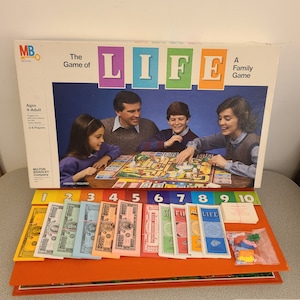 The Game of LIFE Dated 1985 Board Game - Model Number 04000 - - Etsy