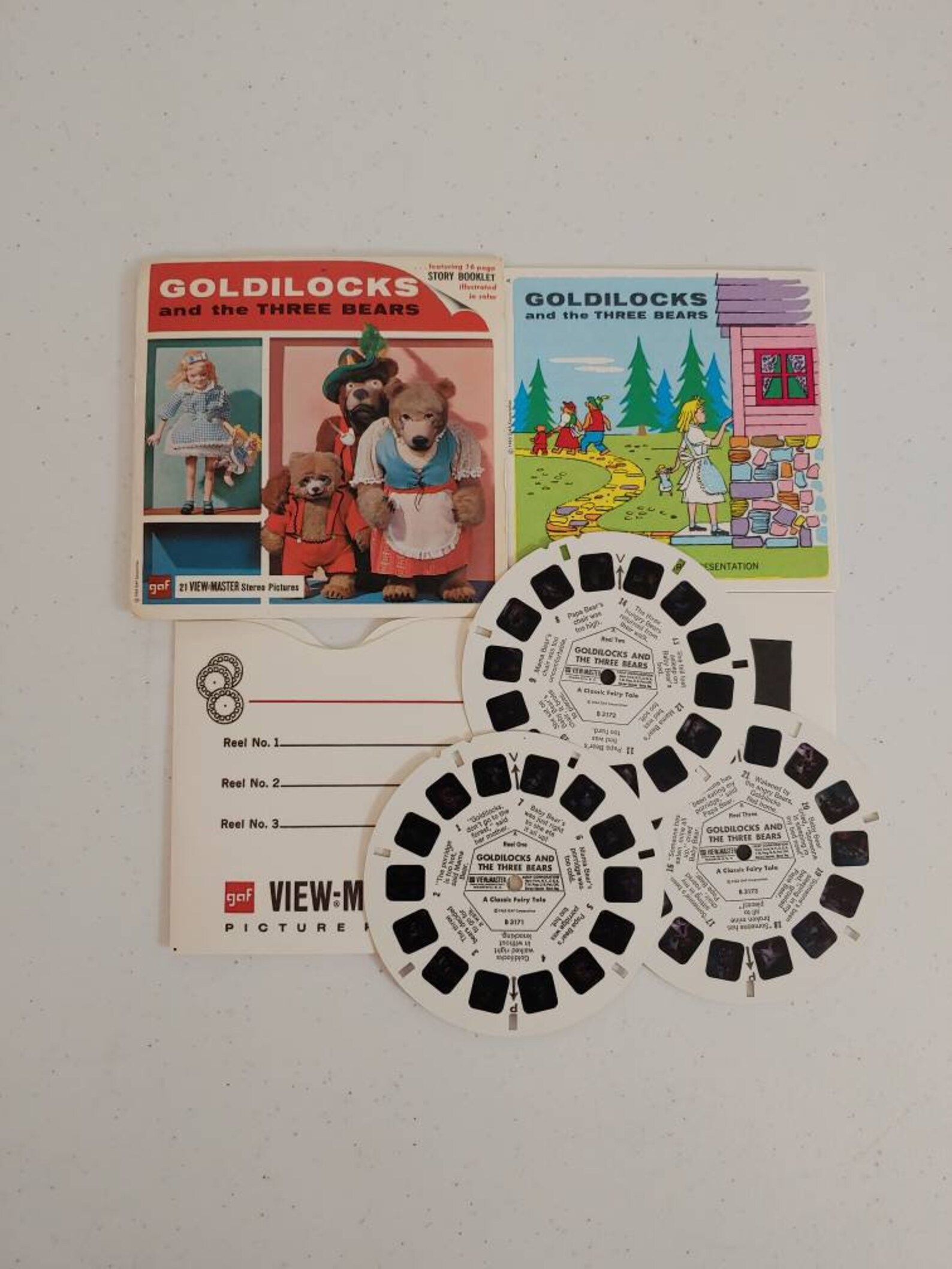 Vintage 1963 Goldilocks and the Three Bears GAF View-master Reels - Etsy