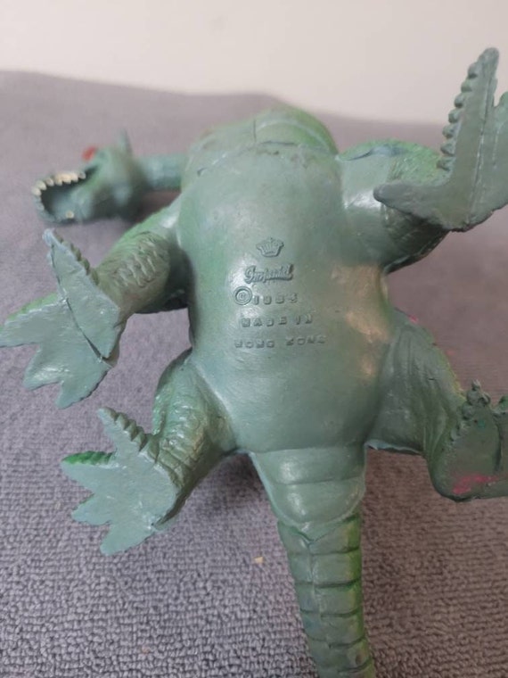 古玩古工芸品双龍筆記具b Vintage Two Headed Dragon Toy - 1983 Imperial Toys - Etsy