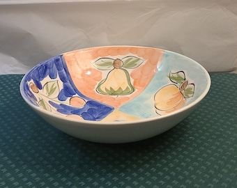 Vintage Ceramic Large Fruit/Serving Bowl