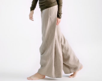 Drop Crotch Loose Pants/ Drop Crotch Extravagant Pants / Beige Linen Stylish Pants/ Linen Trousers/Stylish Harem Pants AryaSense 2SRKLBЕ14