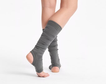 Arya Yoga Spats/ Yoga Leg Warmers/ Yoga Socks in Military Green/ Unisex Yoga Spats by AryaSense/ SPT16MGN