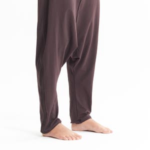 Drop Crotch Muted Bordo Pants / Casual Cotton Pants / Handmade / Women ...