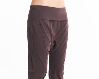 Arya Muted Bordo Yoga Pants / Drop Crotch Pants / Casually Harem Pants / Cottoned Yoga Pants / Yoga Wear by AryaSense / PPV16MBD