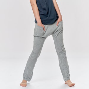 Drop Crotch Pants With Pockets / Cotton Pants / Loose Bottom Pants / Casual Harem Pants / Yoga Wear by AryaSense/ PPVJ21LGY
