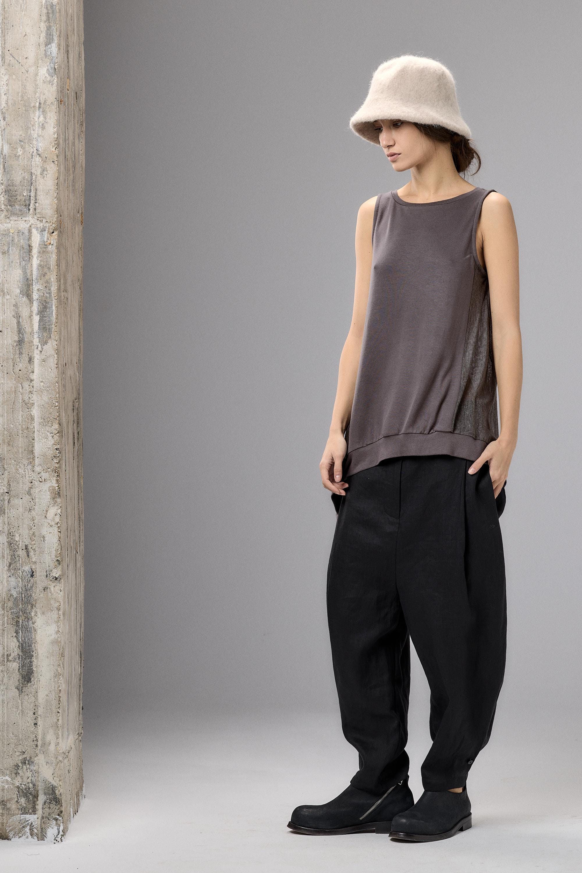 marcellanyc bea dress Marcella | Alyssa Infinity Sleeveless Dress in Chestnut | Women's Size Medium | Sustainable European Jersey