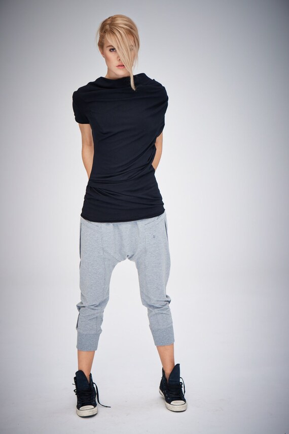 Arya Yoga Pants/ Grey Drop Crotch Pants 