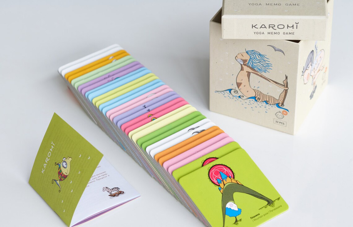 Yoga Memory Game/ Arya Karomi/ Memo Game/ Outdoor Games/ Yoga Etsy UK