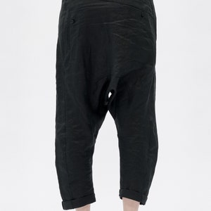 Arya Black Linen Pants / Stylish Loose Bottom Pants / Extravagant Linen Black Pants/ Futuristic Pants / Loose Trousers AryaSense 24DJLBА18 image 7