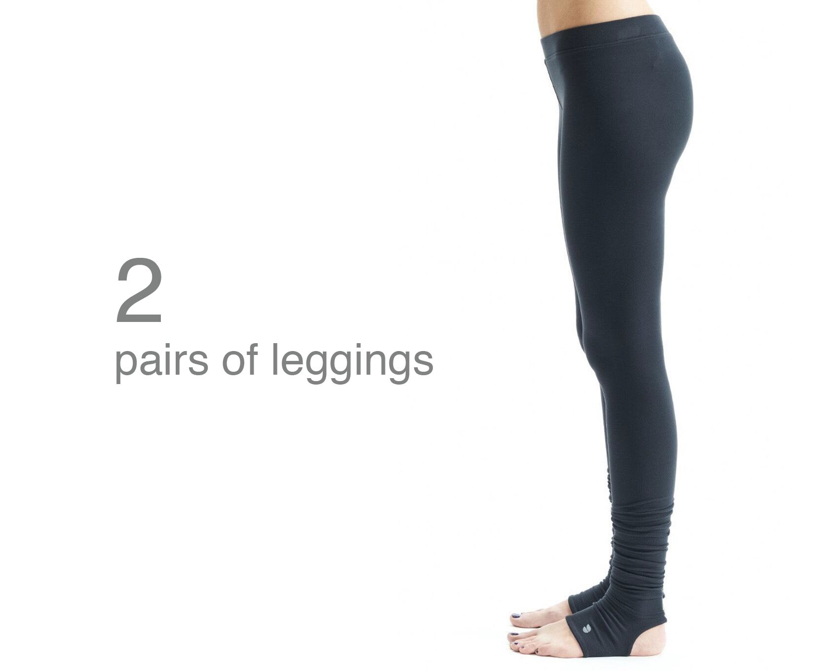 Women's High Waist Tapered Band Ankle Leggings With Back Pockets 