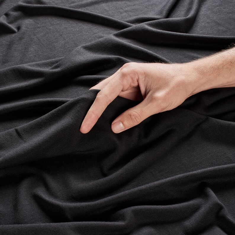Draped Black Turtleneck / Black Long Sleeved Blouse / Asymmetrical Black Blouse / Black Loose Blouse / Drape Blouse AryaSense TPL14BLК image 3