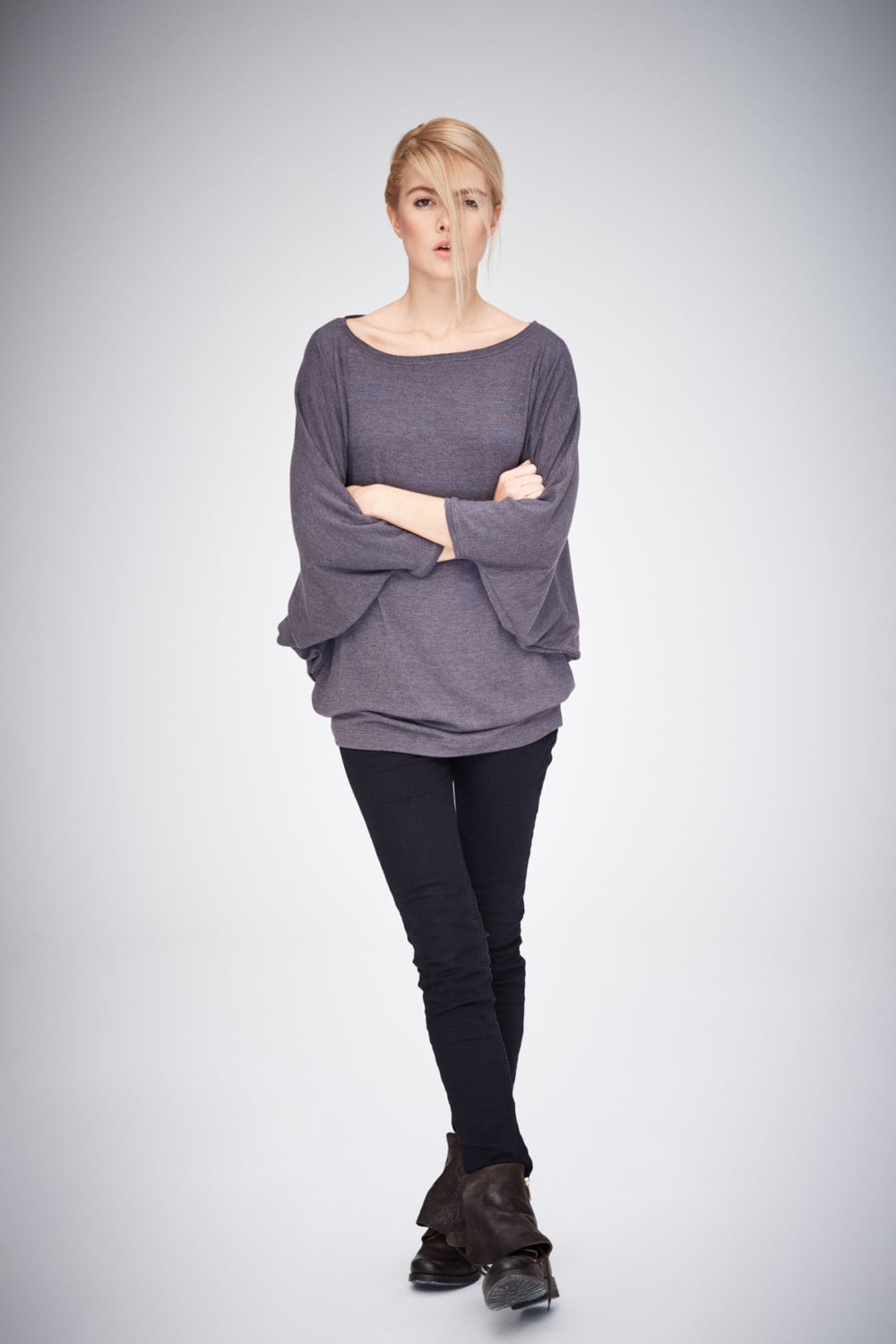 Brown Loose Тop / Women Top / Oversized Blouse / Gift For Her / Brown…