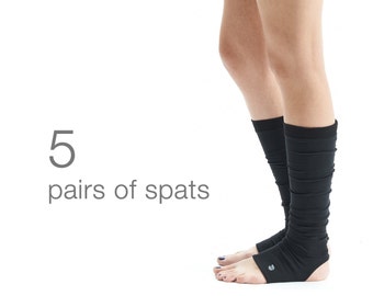 5 Pairs Of Yoga Spats / Yoga Accessory / Yoga Socks / Yogawear / Yoga Exercises / Pilates / Unisex Yoga Spats / Leg Warmers by AryaSense