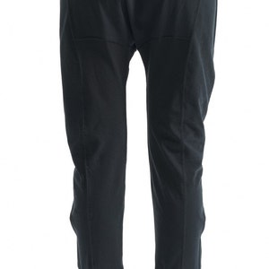 Black Drop Crotch Pants / Black Yoga Pants / Drop Bottom Pants in Black ...