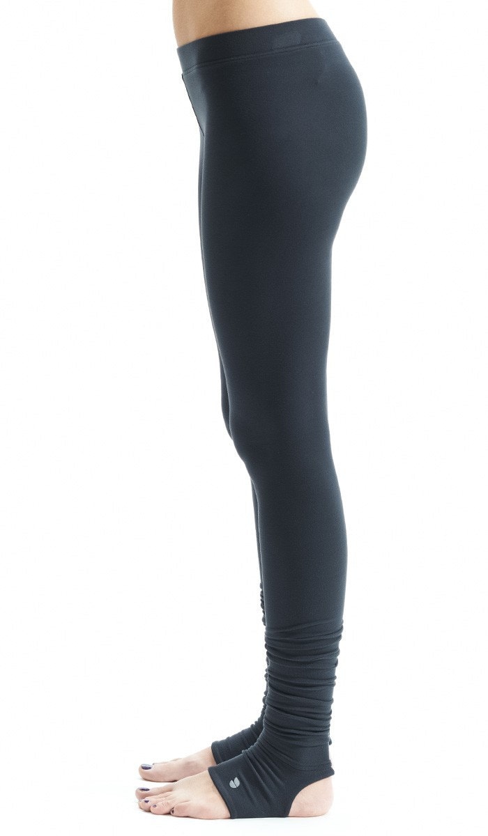 Arya Yoga Clothes / Black Leggings With Spats / Handmade / - Etsy