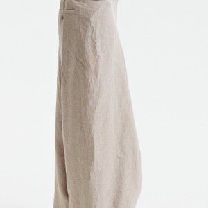 Drop Crotch Loose Pants/ Drop Crotch Extravagant Pants / Beige Linen Stylish Pants/ Linen Trousers/Stylish Harem Pants AryaSense 2SRKLBЕ14 image 5