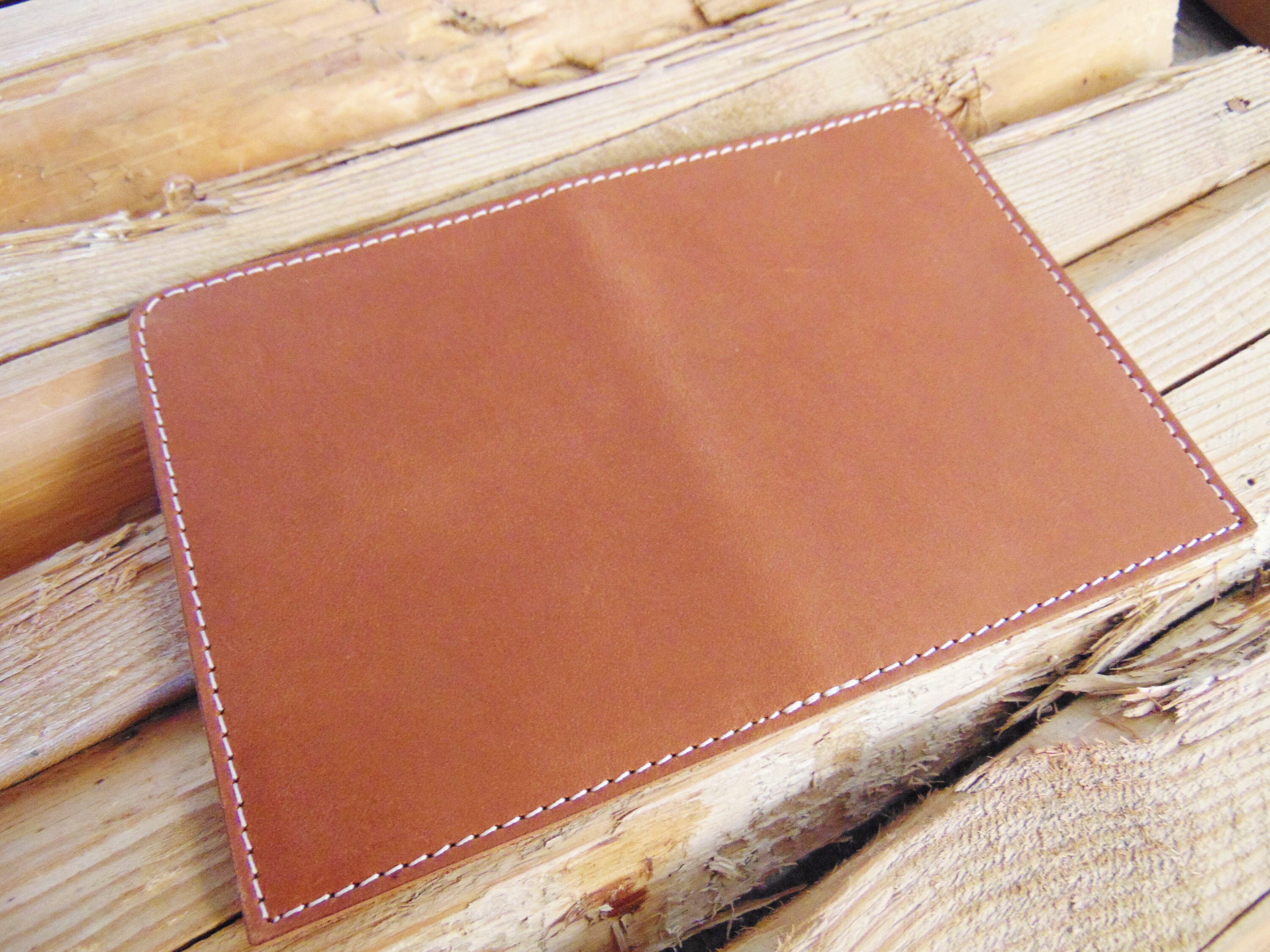 Zigzag Deadhead Themed - Brown - Real Leather Wallet - Lotus Leather Brown
