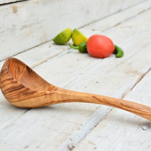 Tiny Small Ladle 8 inch / Wooden Handcrafted Soup Ladle Spoon Utensil image 6