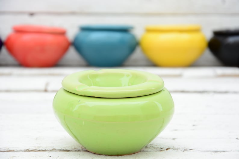 Clay Ashtray, Moroccan Minimalist Style Design Ceramic Ashtray