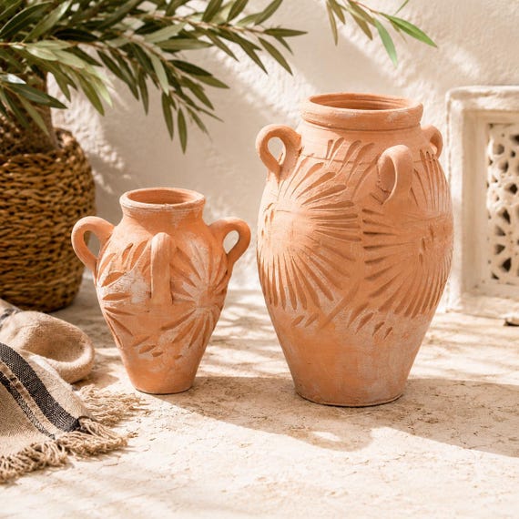 übertopf vintage shabby Harztopf, Tontopf, Pflanztopf aus Terracotta, Blumentopf, Tontopf, Pflanzengefäß, günstig online bestellen Quantity:100 Pieces