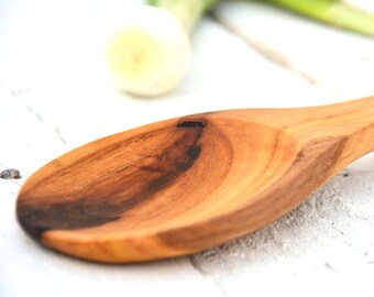 Wood Cooking Spoon | Cooking Serving Mixing Spoon 12.5 inches, Gift For Mom | Kitchen Cooking Utensil #012