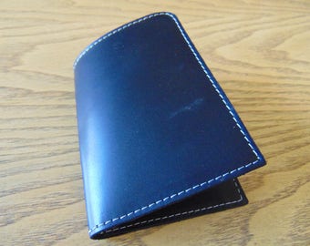 Leather Wallet, Black Leather Minimalist Slim Wallet Credit Card Holder, Leather Wallet for Men, Women Travel Wallet, Holiday Gift