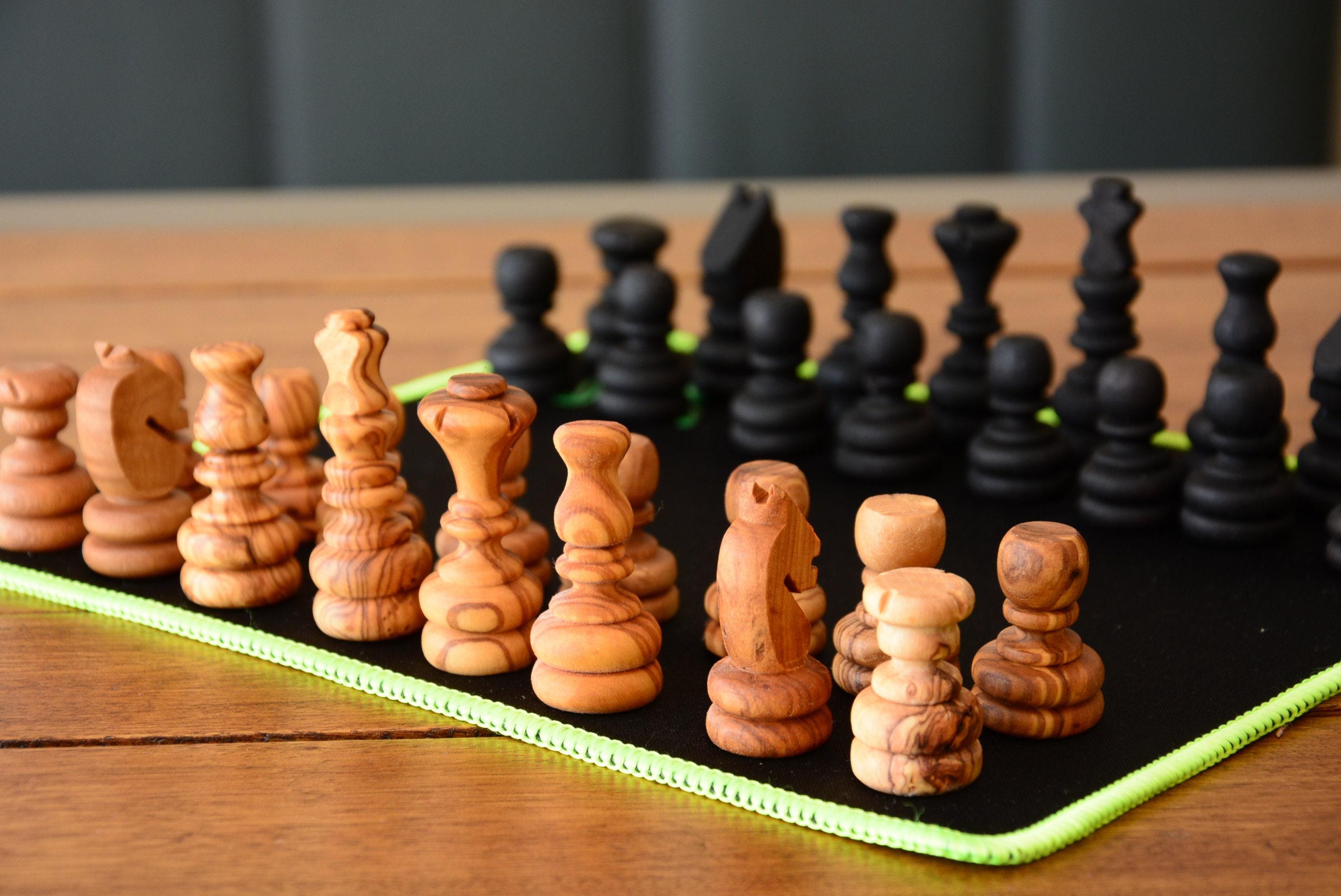 Hohopeti Lot De 2 Jetons De Jeu Colorés Pièces Déchecs En Bois De