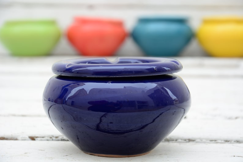 Clay Ashtray, Moroccan Minimalist Style Design Ceramic Ashtray