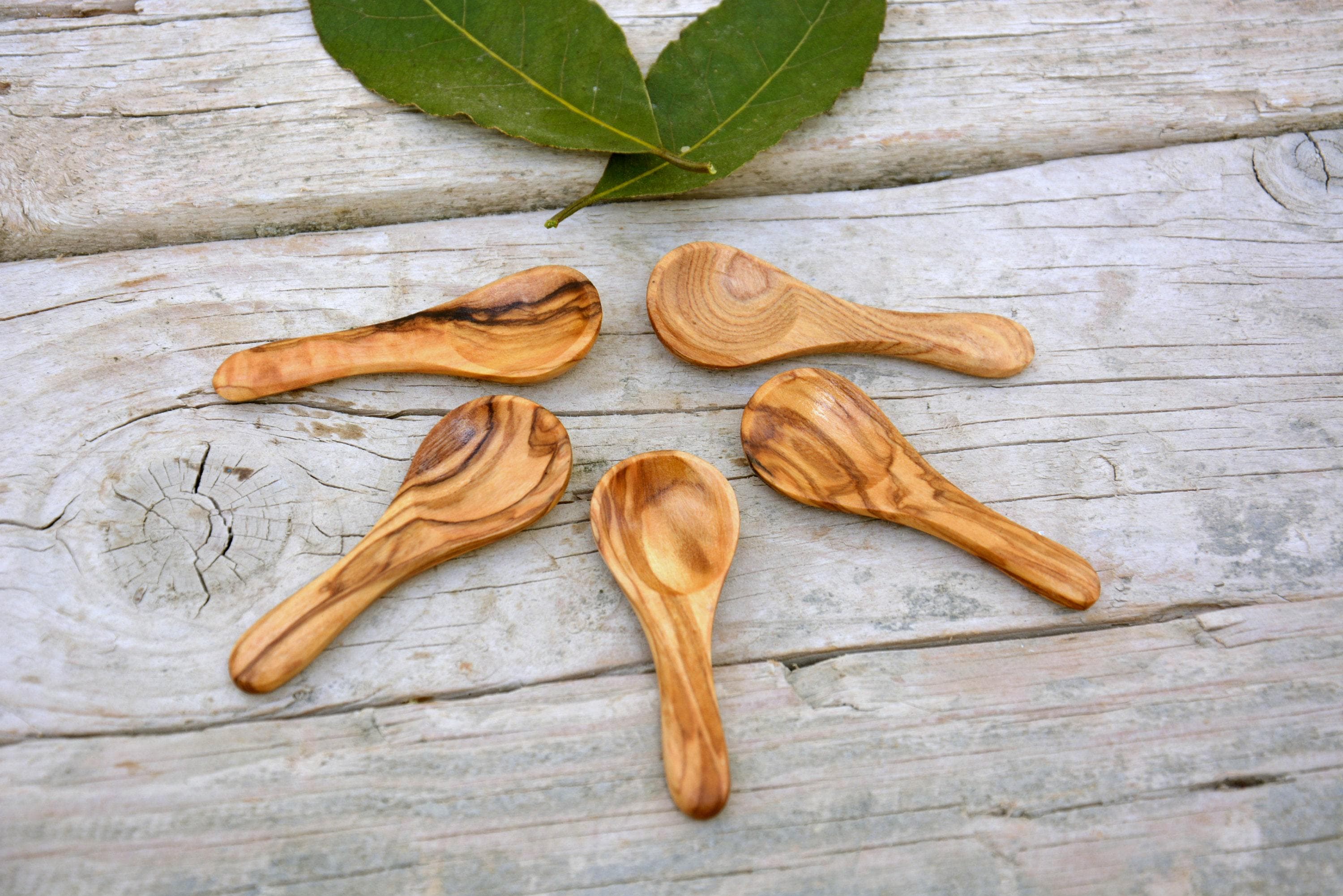Set Ustensile de Cuisine Fourchette & Cuillère en bois d'Olivier bois Provence 2
