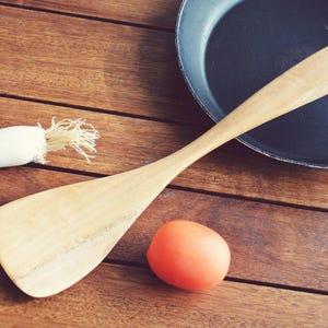 Handmade Eucalyptus Wood Spatula: Kitchen Cooking Utensil