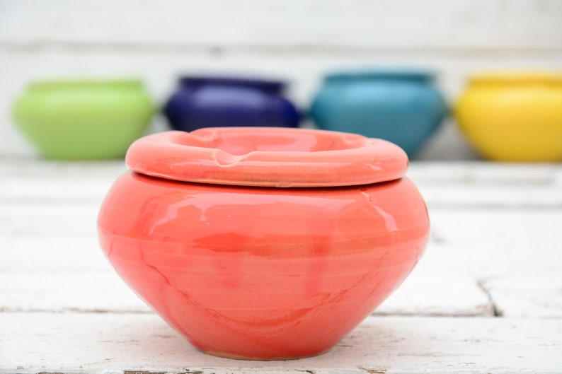 Clay Ashtray, Moroccan Minimalist Style Design Ceramic Ashtray