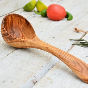 Tiny Small Ladle 8 inch / Wooden Handcrafted Soup Ladle Spoon Utensil image 7