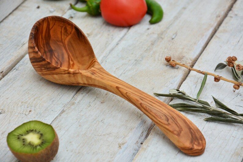 Tiny Small Ladle 8 inch / Wooden Handcrafted Soup Ladle Spoon Utensil image 8