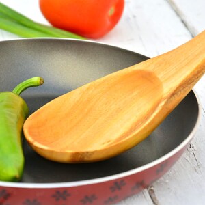Handmade Eucalyptus Wood Cooking Spoon: Rustic Kitchen Utensil (13.8 inches)