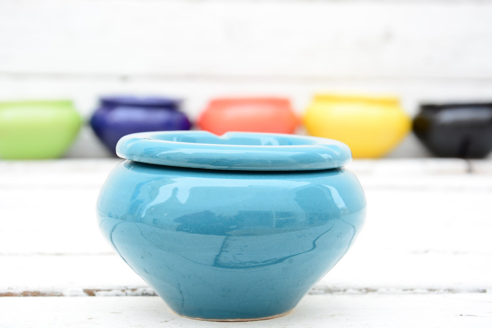 Clay Ashtray, Moroccan Minimalist Style Design Ceramic Ashtray