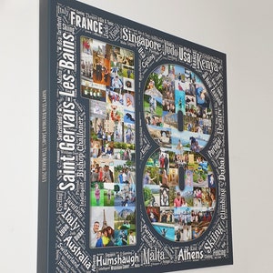 Custom Mother's Day Text Collage Canvas Print Enchanted Memories Heartwarming mother's day present image 2