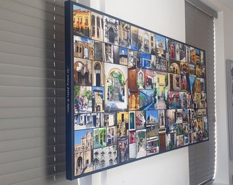 Photo Collage Canvas Print - Custom Designed - Very Large Extra Large - Premium Hand Made in UK