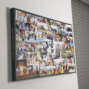 Photo collage designed from your photos and printed on Premium Canvas or Paper Personalised Service Elite Quality image 9