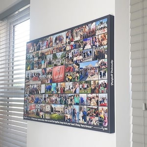 Collage Picture Frames alternative - Photo Collage Canvas Print - Custom Designed - Very Large Extra Large - Premium Hand Made in UK