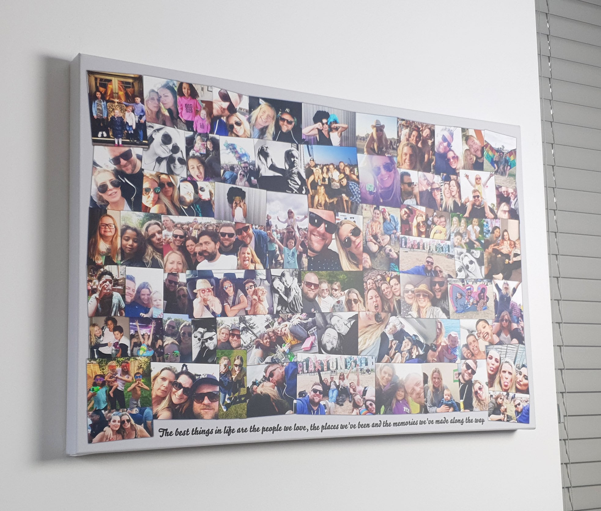 Family Photos Custom Collage printed on Canvas