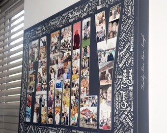 Custom Mother's Day Text Collage Canvas Print | Enchanted Memories | Heartwarming mother's day present