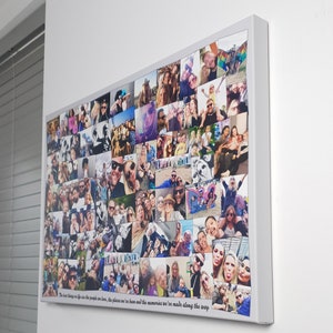 Photo collage designed from your photos and printed on Premium Canvas or Paper Personalised Service Elite Quality image 5