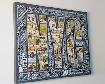 Work Leaving Gift - Personalized Photo Collage - Word Art Text- Employee Gift