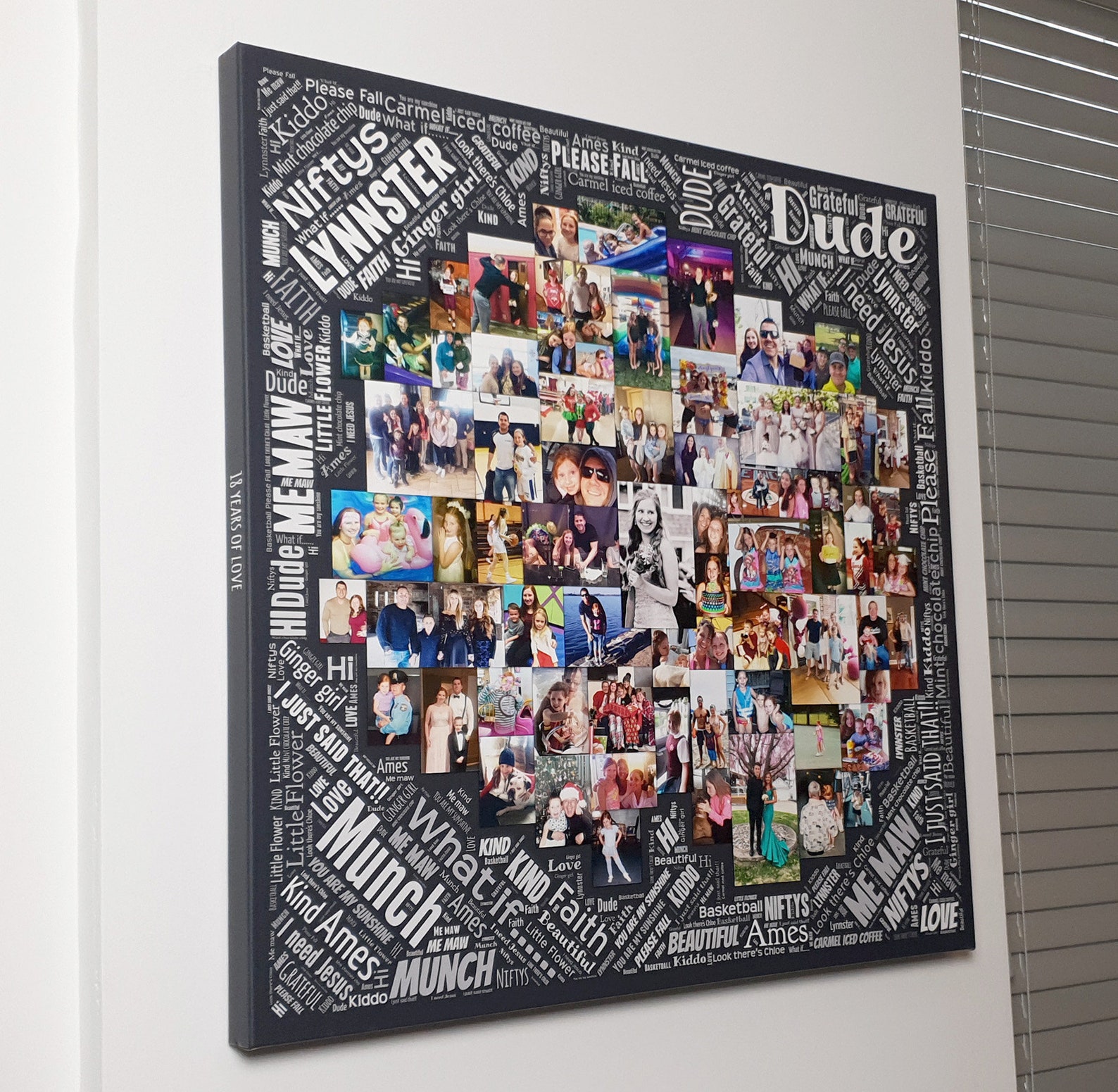 Word Art Photo Collage New Unique Design Amazing Etsy