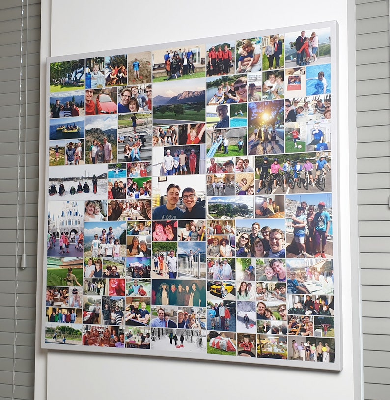 Photo collage designed from your photos and printed on Premium Canvas or Paper Personalised Service Elite Quality image 8