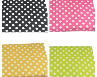 6 Crate Seat Cushions, Polka Dot, Many Colors Available