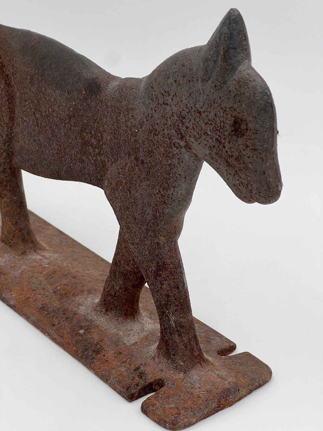 Antique Cast Iron Black Cat Boot Scraper Etsy