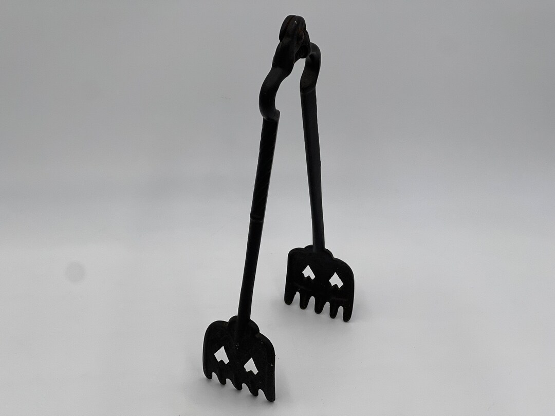 Vintage Fireplace Log Tongs Fireplace Tools Etsy